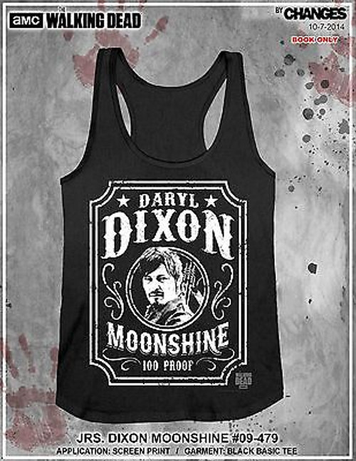 The Walking Dead Daryl Dixon Moonshine Racerback Walker Juniors Tank Shirt S-Xxl The Walking Dead Daryl Dixon Moonshine Racerback Walker Juniors Tank Shirt S-Xxl