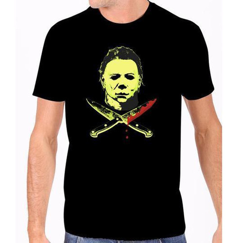 Universal Monsters Michael Myers Halloween II Glow In The Dark Tee Shirt Horror Universal Monsters Michael Myers Halloween II Glow In The Dark Tee Shirt Horror