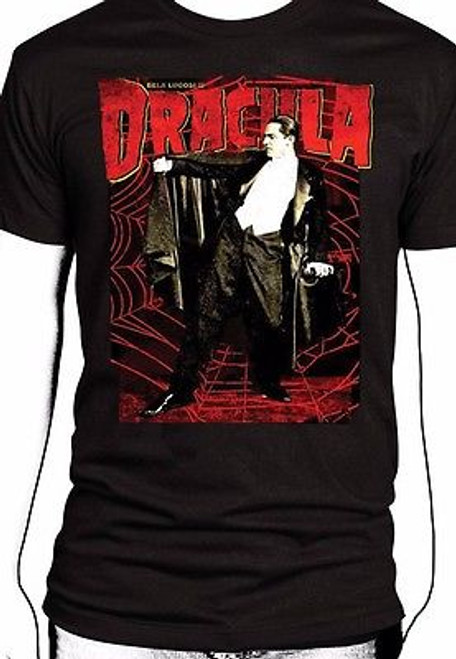 Universal Monsters Spider Web Dracula Bella Lugosi Classic Horror T Tee Shirt Fearless Apparel