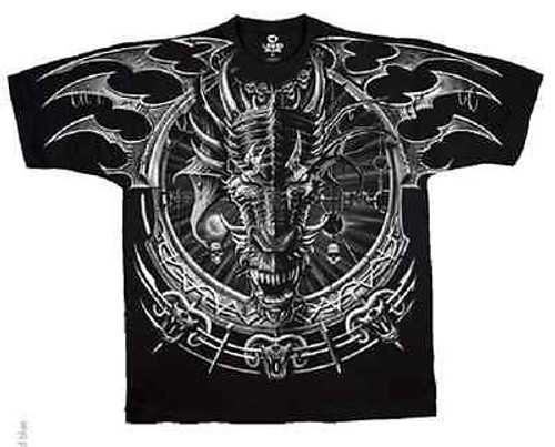 Dragon Catcher Fire Breathing Mythical Silver Dark Fantasy Mens T Shirt S-6Xl Dragon Catcher Fire Breathing Mythical Silver Dark Fantasy Mens T Shirt S-6Xl
