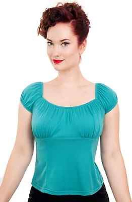 Steady Peasant Top Jade Goth Punk Rocker Pin Up Fancy Rockabilly Shirt S-2Xl Steady Peasant Top Jade Goth Punk Rocker Pin Up Fancy Rockabilly Shirt S-2Xl