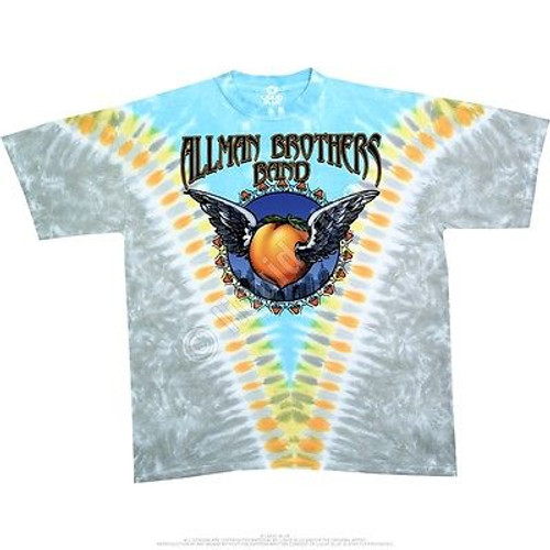 The Allman Brothers Band Flying Peach V Mushroom Tie Dye Mens T Tee Shirt S-2Xl The Allman Brothers Band Flying Peach V Mushroom Tie Dye Mens T Tee Shirt S-2Xl