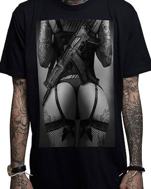Mafioso Clothing Backside Girl View Hot Black Cute Urban Dope Hype T Shirt M-4Xl