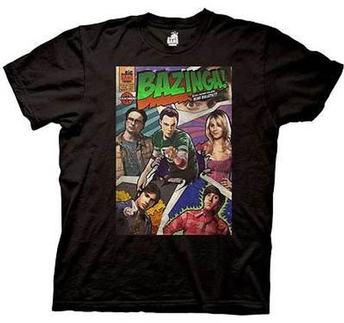 Officially Licensed Big Bang Theory Bazinga Comic Book Cover T Shirt Xl Officially Licensed Big Bang Theory Bazinga Comic Book Cover T Shirt Xl