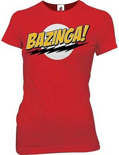 Officially Licensed Big Bang Theory Bazinga Junior Girls Tv Show T Shirt Medium Officially Licensed Big Bang Theory Bazinga Junior Girls Tv Show T Shirt Medium