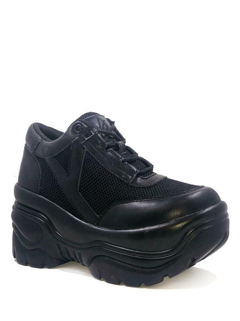 plain black trainers