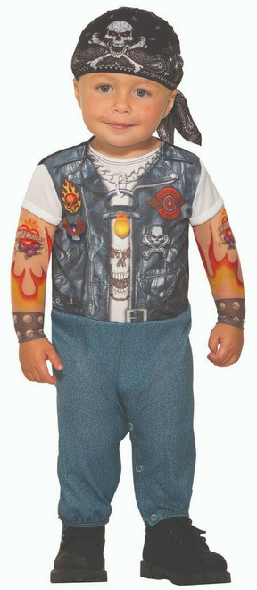 Forum Novelties Wild Child Tattooed Biker Toddler Infant Halloween Costume 81934 Forum Novelties Wild Child Tattooed Biker Toddler Infant Halloween Costume 81934