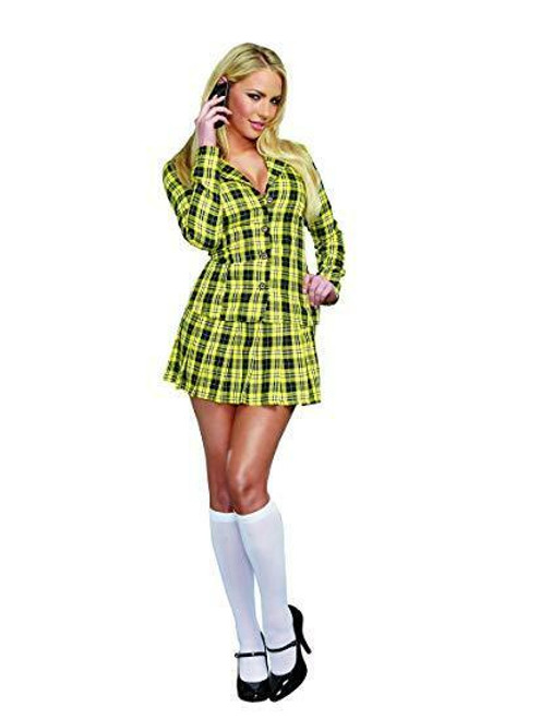 Dreamgirl Fancy School Girl Plaid Uniform Adult Womens Halloween Costume 9848