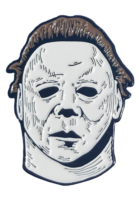 Trick or Treat Halloween II Michael Myers Horror Punk Goth Enamel Pin BXUS100 Trick or Treat Halloween II Michael Myers Horror Punk Goth Enamel Pin BXUS100