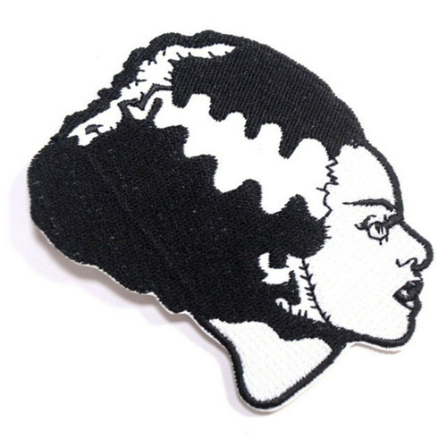 Universal Monsters The Bride of Frankenstein Embroidered Patch UM-PATCH-WTBRD Universal Monsters The Bride of Frankenstein Embroidered Patch UM-PATCH-WTBRD
