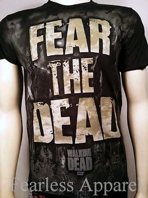 Fear The Walking Dead Infected Poster Biohazard Tv Show Zombies T Tee Shirt