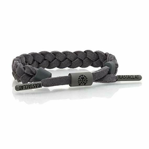 Rastaclat Trellick Grey Braided Shoelace Wristband Bracelet Jewelry RC001TREL