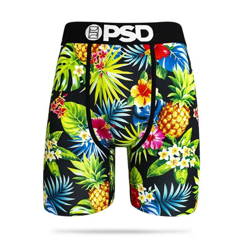 PSD Tropical Pineapple Palm Trees Floral Mens Boxer Briefs Underwear E11911022