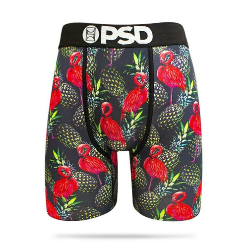 PSD Neon Birds Flamingos Pineapples Athletic Boxer Briefs Underwear E11911023