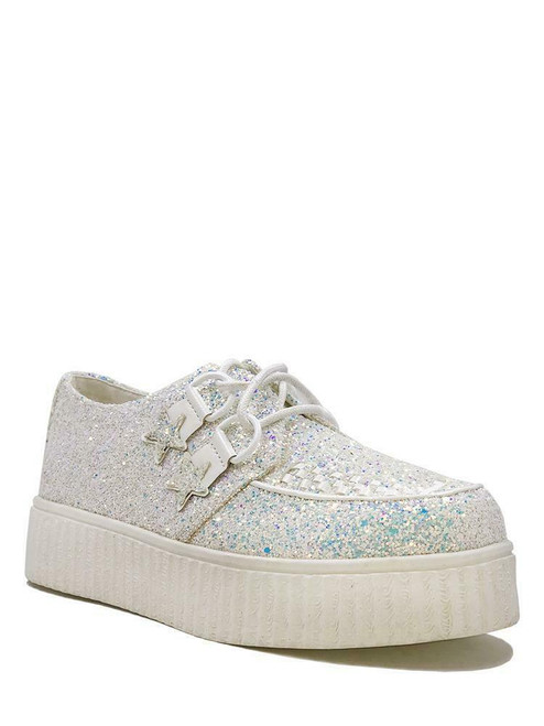 Strange Cvlt Cult YRU Krypt Mystik Creeper Holographic Platforms Sneakers Shoes Strange Cvlt Cult YRU Krypt Mystik Creeper Holographic Platforms Sneakers Shoes