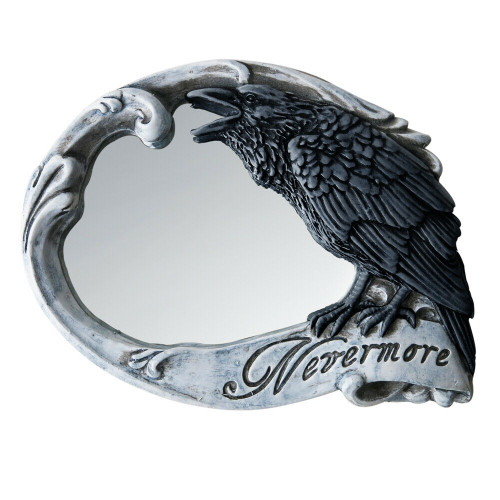 Alchemy of England Gothic Nevermore Raven Skull Roses Compact Makeup Mirror V27 Alchemy of England Gothic Nevermore Raven Skull Roses Compact Makeup Mirror V27