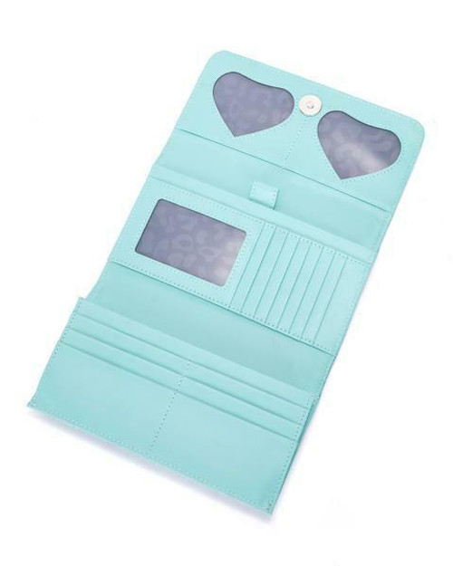 Lux de Ville Route 66 Blue Mermaid Sparkle Rockabilly Clutch Wallet RW562MBS