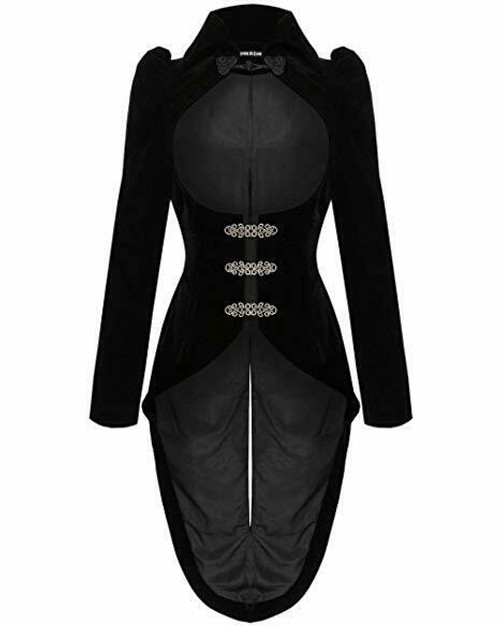 Dark in Love Gothic Masquerade Victorian Steampunk Black Velvet Jacket JW048 Dark in Love Gothic Masquerade Victorian Steampunk Black Velvet Jacket JW048