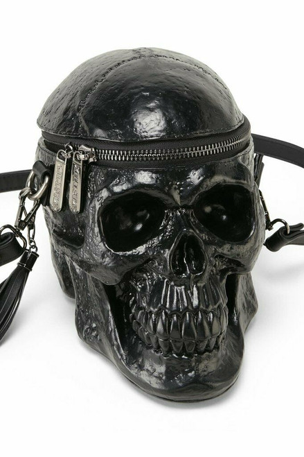 Killstar Grave Digger Human Skull Gothic Punk Occult Black