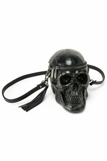 Killstar Grave Digger Human Skull Gothic Punk Occult Black Handbag