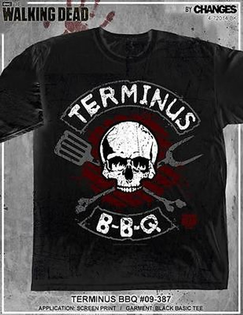 THE WALKING DEAD TERMINUS BBQ CANNIBALS GARETH RICK HUNTERS AMC T SHIRT S-3XL