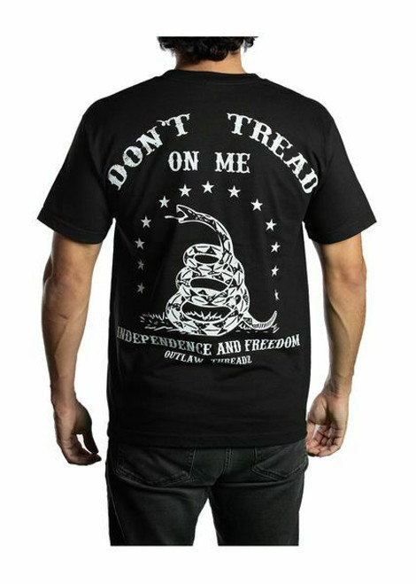Outlaw Threadz Don't Tread On Me Snake America USA Freedom Patriot T Shirt MT118 Outlaw Threadz Don't Tread On Me Snake America USA Freedom Patriot T Shirt MT118