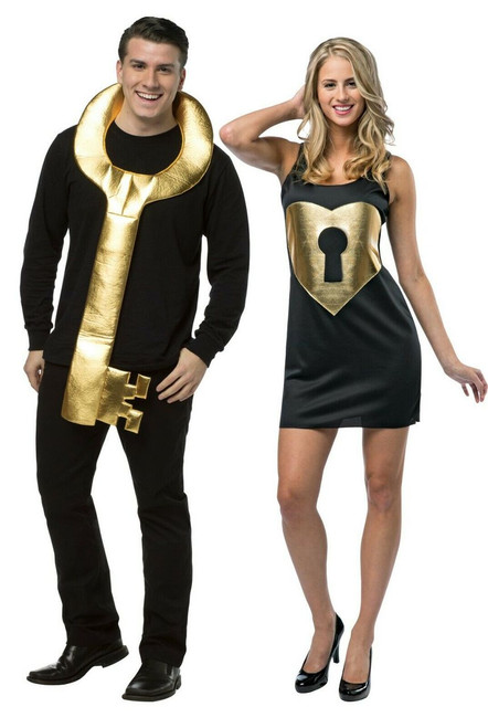 Rasta Imposta Key to my Heart Lock Love Couples Adult Halloween Costume GC6342 Rasta Imposta Key to my Heart Lock Love Couples Adult Halloween Costume GC6342