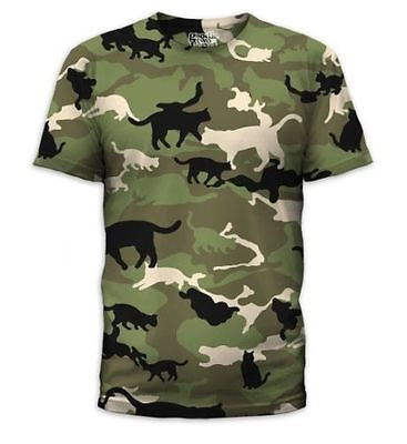 Catmouflage Cats Camo Army Camoflauge Kitty Costume Mens T Tee Shirt S-2Xl