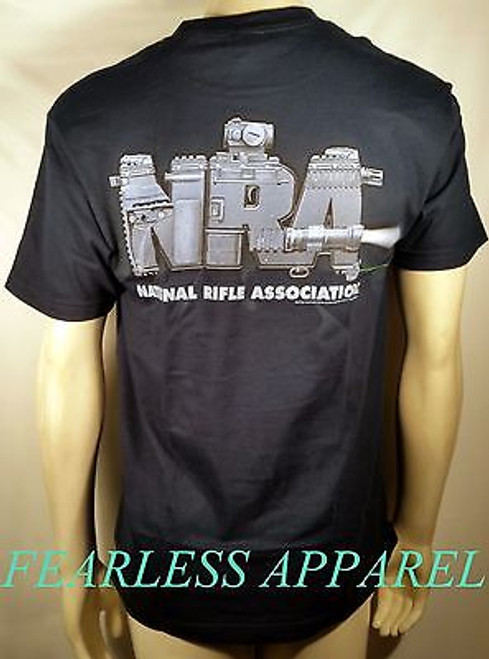 NRA AR LOGO AMERICAN PRIDE RIFLE FLAG GUN MILITARY BLACK MENS T TEE SHIRT S-3XL NRA AR LOGO AMERICAN PRIDE RIFLE FLAG GUN MILITARY BLACK MENS T TEE SHIRT S-3XL