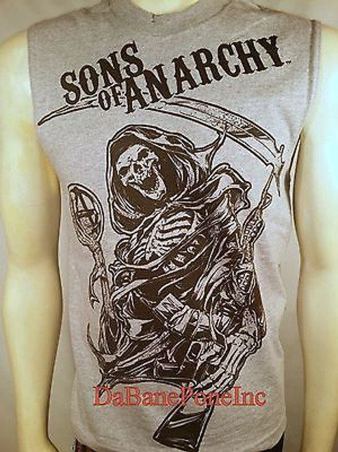 AUTHENTIC SONS OF ANARCHY CHARMING '67 GRIM REAPER SOA MUSCLE BIKER SHIRT S-2XL AUTHENTIC SONS OF ANARCHY CHARMING '67 GRIM REAPER SOA MUSCLE BIKER SHIRT S-2XL
