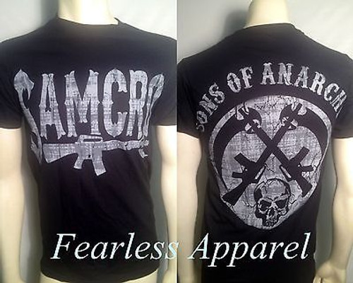 AUTHENTIC SONS OF ANARCHY RIFLE LOGO SOA SAMCRO T TEE SHIRT S M L XL 2XL 3XL AUTHENTIC SONS OF ANARCHY RIFLE LOGO SOA SAMCRO T TEE SHIRT S M L XL 2XL 3XL
