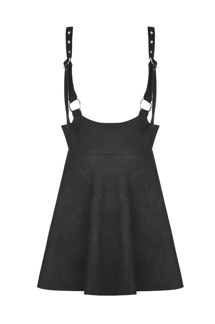 Punk Rave Suede High Waisted Suspender Gothic Lolita Black Skirt Dress OYQ-016 Punk Rave Suede High Waisted Suspender Gothic Lolita Black Skirt Dress OYQ-016