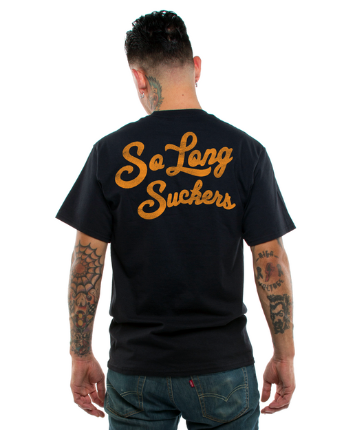 Lucky 13 So Long Suckers Tattoos Rockabilly Punk Biker Urban T Shrit LM1000SS Lucky 13 So Long Suckers Tattoos Rockabilly Punk Biker Urban T Shrit LM1000SS