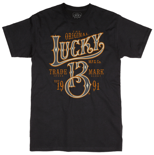 Lucky 13 Guardian Shield Rockabilly Tattoos Biker Motorcycle T Shirt LM10000GS Lucky 13 Guardian Shield Rockabilly Tattoos Biker Motorcycle T Shirt LM10000GS