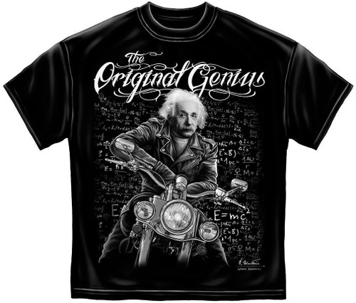 Einstein OG Original Genius Tattoo Punk Biker Science Goth Mens Shirt RN2262 Einstein OG Original Genius Tattoo Punk Biker Science Goth Mens Shirt RN2262