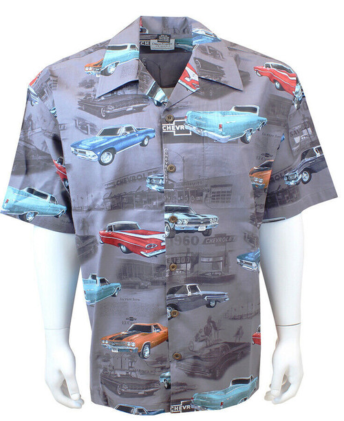 David Carey Chevy El Camino Camp Low Rider Rockabilly Button Down Shirt 48746 David Carey Chevy El Camino Camp Low Rider Rockabilly Button Down Shirt 48746