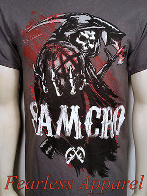 SONS OF ANARCHY BRUSHED HOLDING BALL REAPER SOA SAMCRO T TEE SHIRT S-3XL SONS OF ANARCHY BRUSHED HOLDING BALL REAPER SOA SAMCRO T TEE SHIRT S-3XL