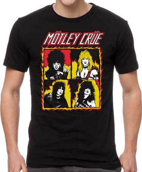 Motley Crue Shout at the Devil Flames Heavy Metal Music Band T Shirt MOT10265 Motley Crue Shout at the Devil Flames Heavy Metal Music Band T Shirt MOT10265