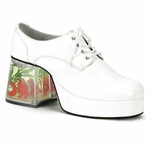 Funtasma Disco Pimp Floating Fish White Halloween Costume Heels Shoes PIMP-02 Funtasma Disco Pimp Floating Fish White Halloween Costume Heels Shoes PIMP-02