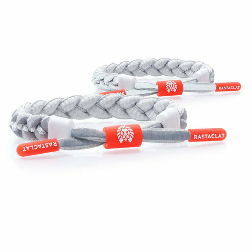 Rastaclat Grey Matter Reflective Braided Shoelace Wristband Bracelet 11450015