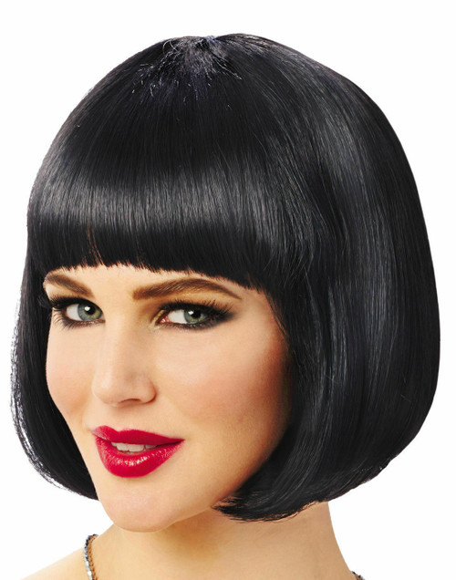 Costume Culture Roaring 20s Gatsby Flapper Bob Black Wig Halloween Costume 21082 Costume Culture Roaring 20s Gatsby Flapper Bob Black Wig Halloween Costume 21082