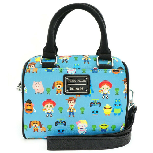 Loungefly Disney Toy Story Woody Buzz Jessie Chibi Duffel Tote Bag WDTB1577 Loungefly Disney Toy Story Woody Buzz Jessie Chibi Duffel Tote Bag WDTB1577