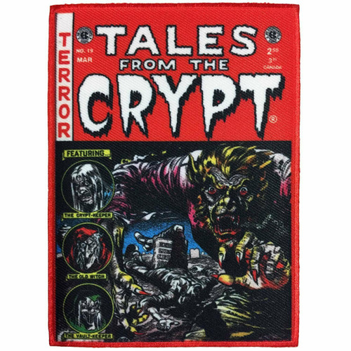 Kreepsville 666 Tales from the Crypt Comics Gothic Punk Red Iron On Patch PECCR Kreepsville 666 Tales from the Crypt Comics Gothic Punk Red Iron On Patch PECCR