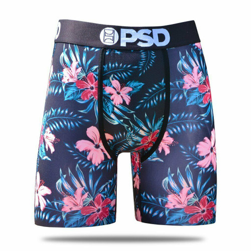 PSD Floral Past Time Flowers Hibiscus Urban Boxer Briefs Underwear E11911058
