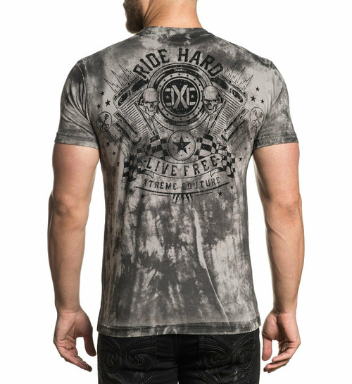 Xtreme Couture by Affliction Oil Slick Skull MMA UFC Biker Tattoos T ...