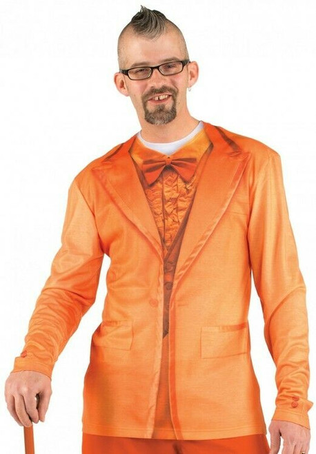 Faux Real Orange Tuxedo Halloween Costume Sublimated Long Sleeve T Shirt F118476 Faux Real Orange Tuxedo Halloween Costume Sublimated Long Sleeve T Shirt F118476
