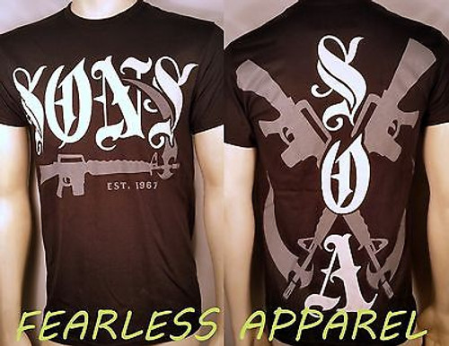 SONS OF ANARCHY SOA OLD ENGLISH LOGO SAMCRO REAPER CREW MOTORCYCLE T SHIRT S-3XL SONS OF ANARCHY SOA OLD ENGLISH LOGO SAMCRO REAPER CREW MOTORCYCLE T SHIRT S-3XL