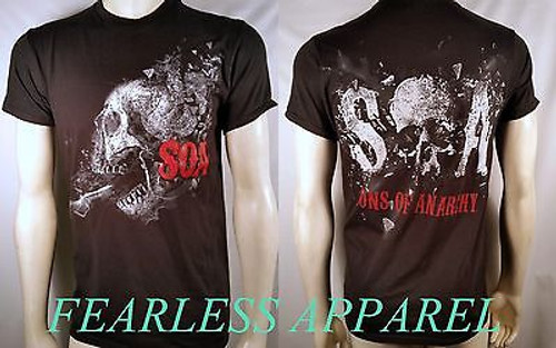 SONS OF ANARCHY SOA SKULL SMASH PIPE REAPER BIKER VIOLENT CHOPPER T SHIRT S-3XL SONS OF ANARCHY SOA SKULL SMASH PIPE REAPER BIKER VIOLENT CHOPPER T SHIRT S-3XL