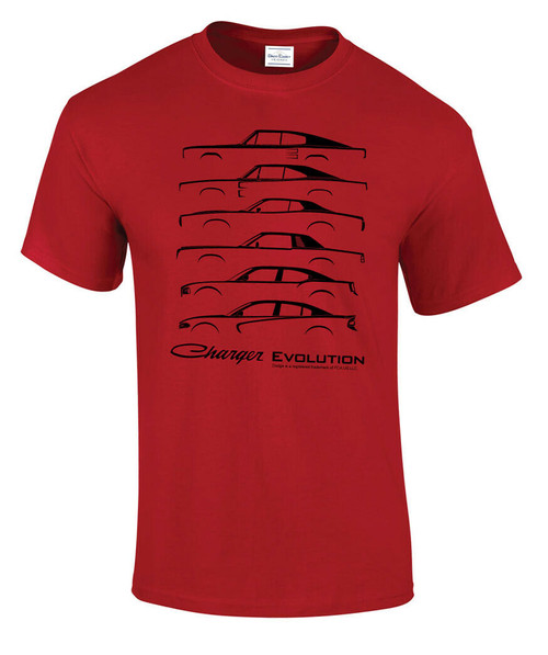 David Carey Dodge Charger Models Evolution 1977-2017 Auto Cars T Shirt 48215 David Carey Dodge Charger Models Evolution 1977-2017 Auto Cars T Shirt 48215