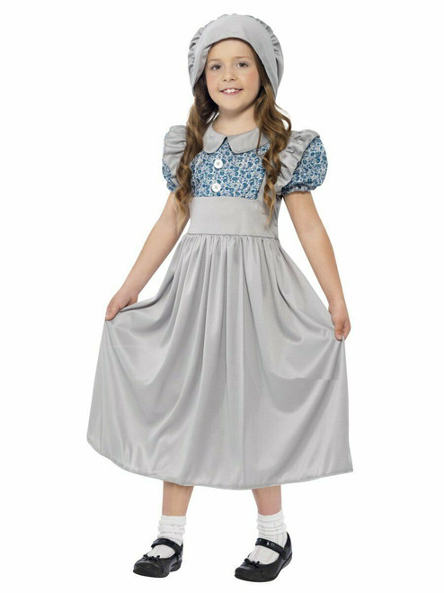 Smiffys Victorian School Girl Prairie Pilgrim Childrens Halloween Costume 27532 Smiffys Victorian School Girl Prairie Pilgrim Childrens Halloween Costume 27532